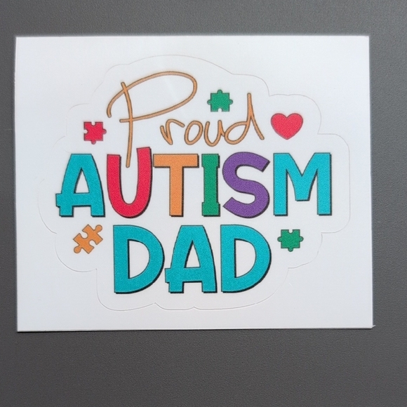 Proud Autism Dad Sticker - Picture 1 of 1